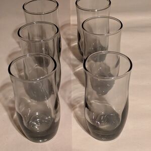 Elegant Gray Glass Tumbler Set